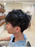 シャドウパーマ/メンズマッシュパーマ/韓国