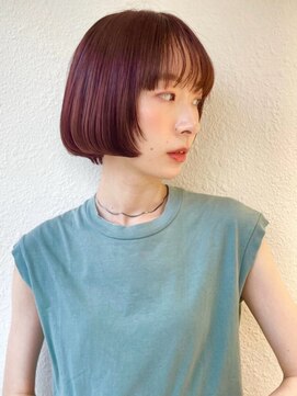 COVER HAIR ACADEMY 北浦和【カバーヘア アカデミー】北浦和西口店【4/6 OPEN(予定)】 透明感ラベンダーカラー◎韓国風ショートボブ暗髪×小顔魅せp