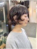レイヤーボブ　ボブパーマ パーマ ミニボブ 切りっぱなしボブ