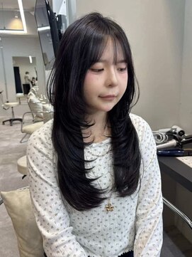 ドットニュー 横浜店(dot.nyu) 【艶カラーレイヤーカット】韓国/韓国ヘア/横浜/横浜駅/学割