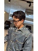 メンズショート×ダウンパーマ