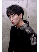 クロムトウキョウ ザ バーバー ネオン 新宿店(CHROM TOKYO the Barber ne/on) シースルーマッシュ×フェザーパーマ