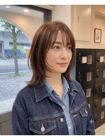 アパカバール 鳳店(Apa kabar)&nbsp;韓国風くびれミディ×くびれレイヤーで小顔見せ顔周りカット