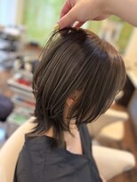 オリーブ 南森町店(Olive)&nbsp;【鈴木】ミディアムウルフ×グレージュ