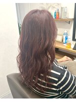 ロッカヘアエジェ(ROCCA hair eje.)&nbsp;イメチェン艶カシスカラー×ラフウェーブ
