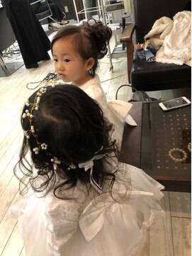 シム テンジン(hair & beaty SIM tenjin) キッズヘアセット♪
