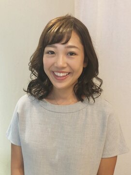 アイルビーヘア(I'll b hair) 【下北沢*I'll b hair*】ナチュラルバング縮毛矯正ミディアム
