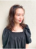 【YARD大阪】大人可愛い20代30代40代小顔クセ毛を活かしたミディ