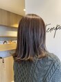 プランタンバイフラミューム 大和店(PRINTEMPS by flammeum)&nbsp;外ハネミディアムでまとまり良く艶感出しました。