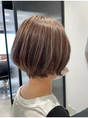 髪質改善/切りっぱなしボブ/美髪/30代40代/［人形町］