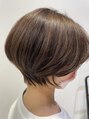 アース コアフュールボーテ 東松山店(EARTH coiffure beaute)&nbsp;デザインカラーを使ったくびれショート