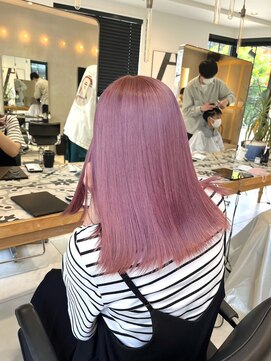 ヘアサロン ガリカ 表参道(hair salon Gallica) 【柴田優香】艶髪ピンクベージュ/透明感ハイトーンピンク/暖色