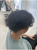 波巻きスパイラルパーマシャドウパーマツイストスパイラルパーマ