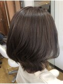 ナチュラルハイライト 白髪ぼかし ミディアム レイヤー
