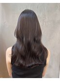 トーンダウンヘア　くすみカラー　ロング