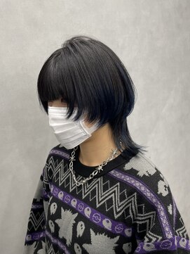 ファイブバイジエクト 堀江(FIVE by The Ect) ウルフカット　ウルフヘア　顔まわりレイヤー　ウルフ