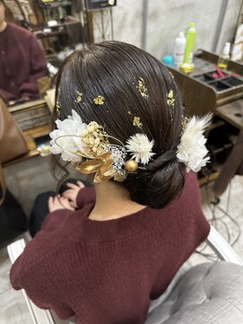 ブーミー(Bor mee) 【Bormee】成人式前撮り金箔ヘアセット