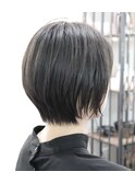 ショートボブ　ストレートパーマ