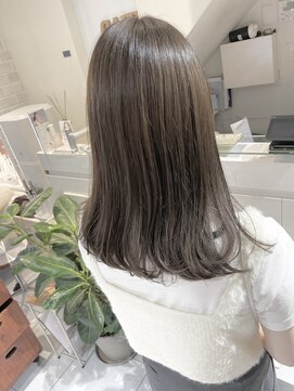 ネオリーブカフ 鶴ヶ峰店(Neolive caff) さりげなハイライト×ラベンダーベージュ