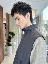 ビュートリアム 南青山(BEAUTRIUM)&nbsp;メンズショートアップバングスパイキーショート刈り上げショート