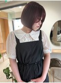 20代～30代大人ナチュラルボブ前髪似合わせカット［仙台］