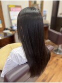 初めてのストレートでつるつる♪サラサラに♪
