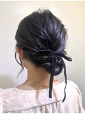 【Lilly渋谷】#ヘアセット#ヘアアレンジ#編み込み#シニヨン