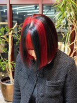 ヲタク(wotaku.)&nbsp;セクションカラーデザインカラーインナーカラーエンドカラーボブ