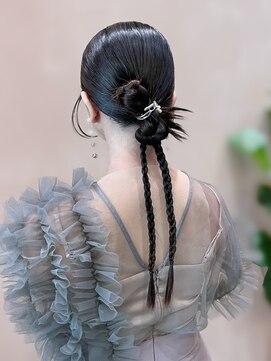 フィー 北千住店(fee) ［柴尾style］お呼ばれヘア/編みおろし/タイトヘア/ロング