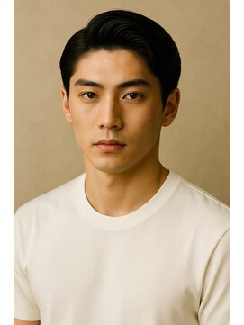 にもう ブルーブラック & スパイキーショート　フェザーパーマ　SM46