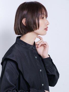 デイジー インデックスヘア 大島店(DAISY index hair) 切りっぱなしボブミニボブ30代くびれボブオン眉大人ボブ大島