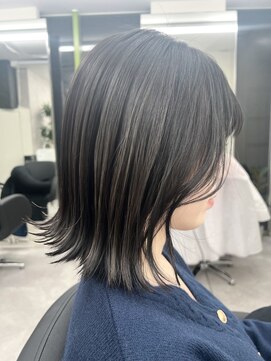 アルドーレフィエロ シンサイバシ(Ardore fiero shinsaibashi) コントラスト極ハイライト☆アッシュブラック☆20代30代40代