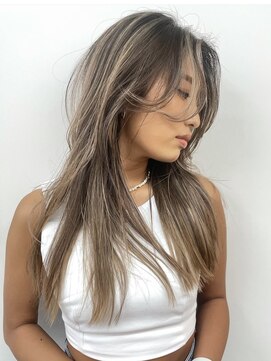 ラキング ギンザ トウキョウ(LAKING GINZA) くびれヘア/アプリコットオレンジ/夏/ハイライトカラー[銀座駅]