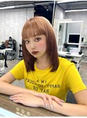 ザクザク顔周りレイヤー×ルーツカラー