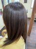 【忙しい方へ　時短メニュー】　サラサラストレート＋カット＋カラー