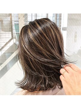 オフ(OFF) ボブレイヤー☆コントラストハイライトカラー☆
