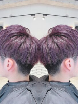 ニーラ バイ ニライカナイ 八幡宿店(Neela By Nirai Kanai) MEN’S HAIR/ヴァイオレット/アッシュブラック/マッシュパーマ