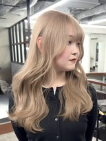 ニコ トウキョウ 渋谷(nico TOKYO)&nbsp;ダブルカラーミルクティーベージュピンクブラウンロングレイヤー