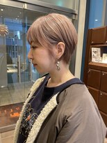 エルサフィロ ヨドヤバシ(el zafiro yodoyabashi) ショートスタイル ピンクベージュ