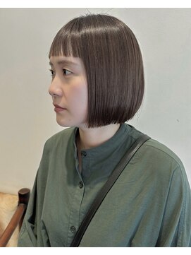 シズク(sizuk) ボブ×ブリーチなしカラー