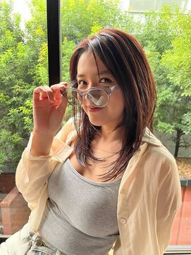 バロックトーキョー(BAROQUE TOKYO) ミディアムレイヤーカット/髪質改善カラー【表参道原宿美容室】