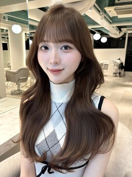 マインバイアフロートギンザ(MYNE by AFLOAT GINZA) レイヤーカット/顔周りカット/ミルクティーベージュ