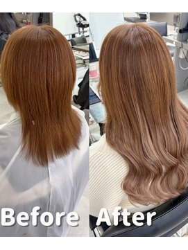 スタイル 横浜(STYLE) 田藻担当/bef/aftロングエクステ/グラデーションエクステ/