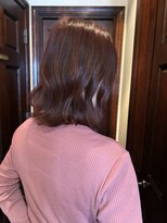 フランジェッタヘアー(Frangetta hair)&nbsp;白髪染め×ブリーチなしのチェリーレッド♪担当内城