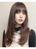 ココアベージュ/オリーブグレー/小顔/黒髪[立川/髪質改善]