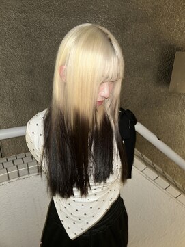 イエナ 渋谷(IENA) ミルクティーブロンドカーテンバング寒色レイヤーケアブリーチ