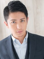 モッズヘア メン 新所沢店(mod's hair men)&nbsp;20代30代オールバック刈り上げスーツ黒髪ベリーショートe新所沢