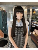 ギフトサニーサイド(gift sunny side)&nbsp;黒髪ロングの姫カット