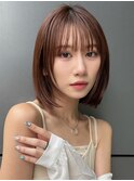 フェイスレイヤーボブ ピンクアッシュt86