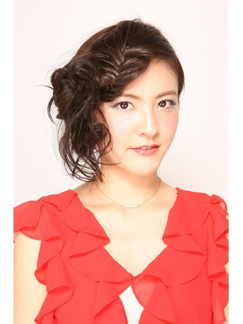アース 八戸店(HAIR & MAKE EARTH) 前髪あみこみサイドアップ★EARTH八戸店